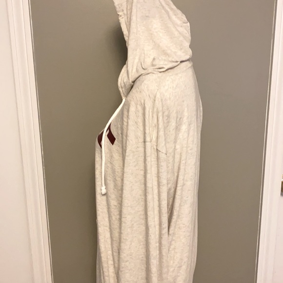 MIT Lightweight Hoodie Grey/Maroon Size Large - Picture 4 of 7